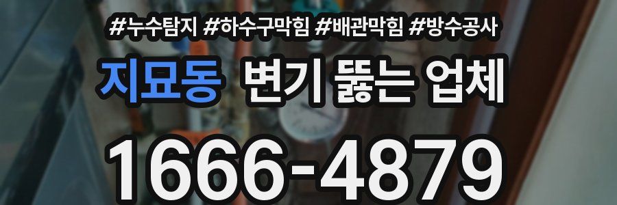 지묘동 변기 뚫는 업체