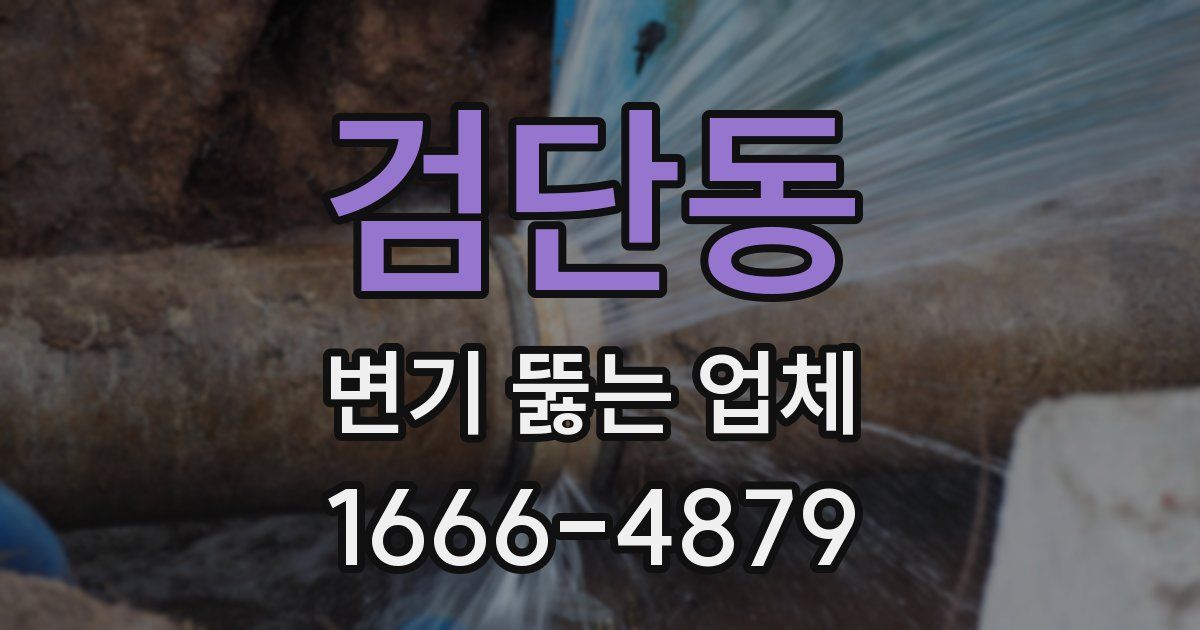 검단동 변기 뚫는 업체