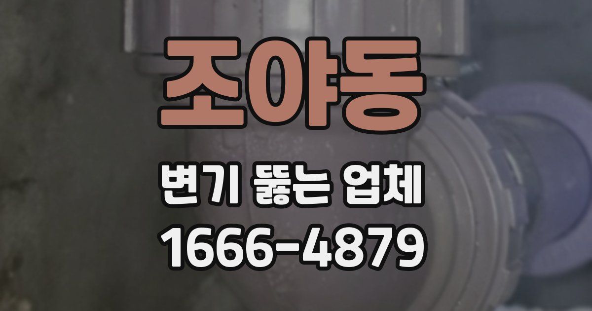 조야동 변기 뚫는 업체