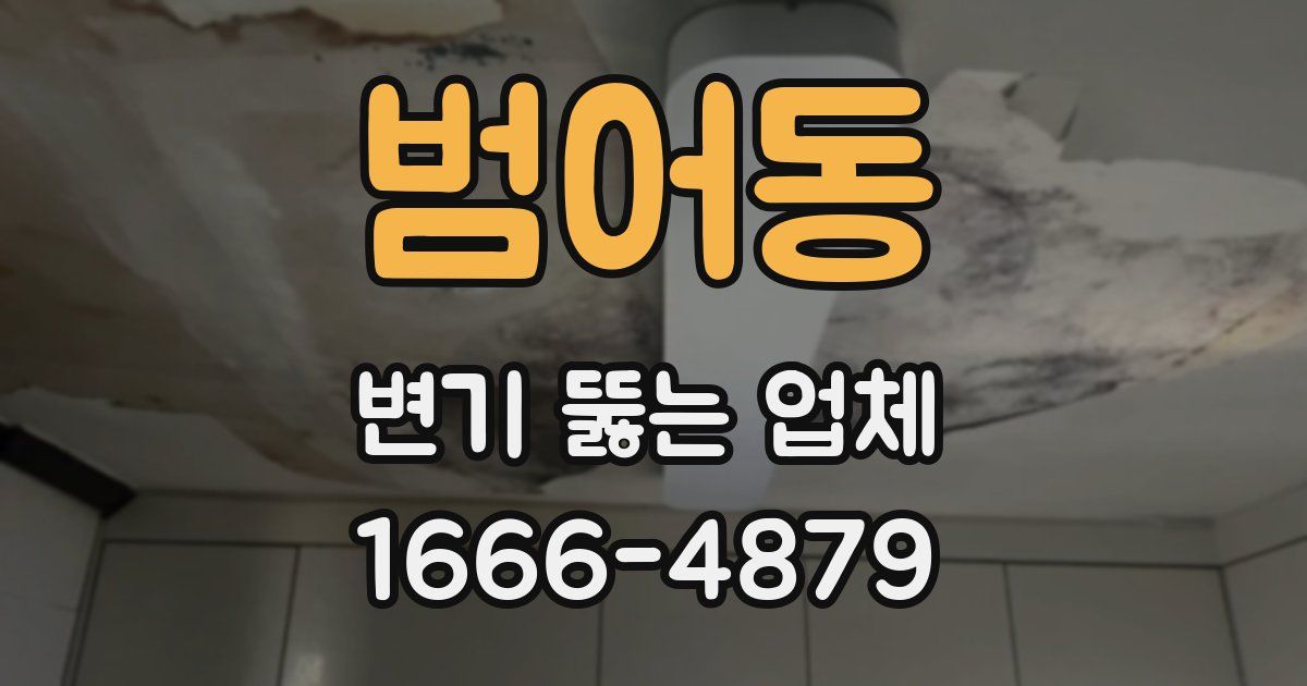 범어동 변기 뚫는 업체