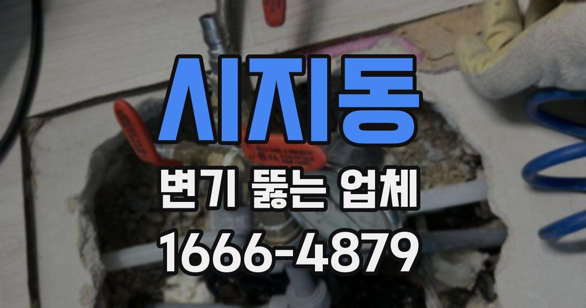 시지동 변기 뚫는 업체
