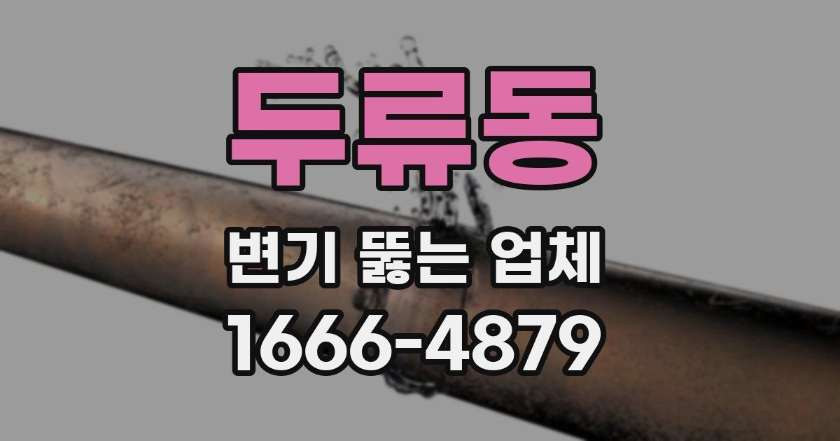 두류동 변기 뚫는 업체