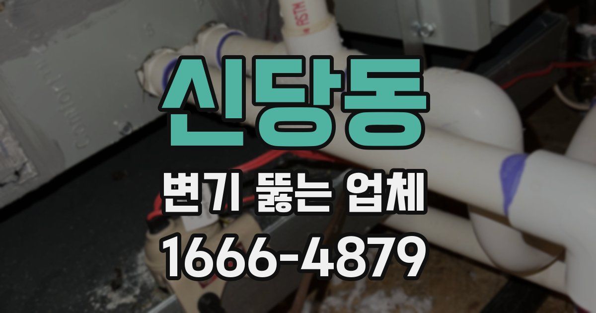 신당동 변기 뚫는 업체