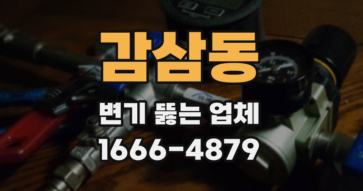 감삼동 변기 뚫는 업체