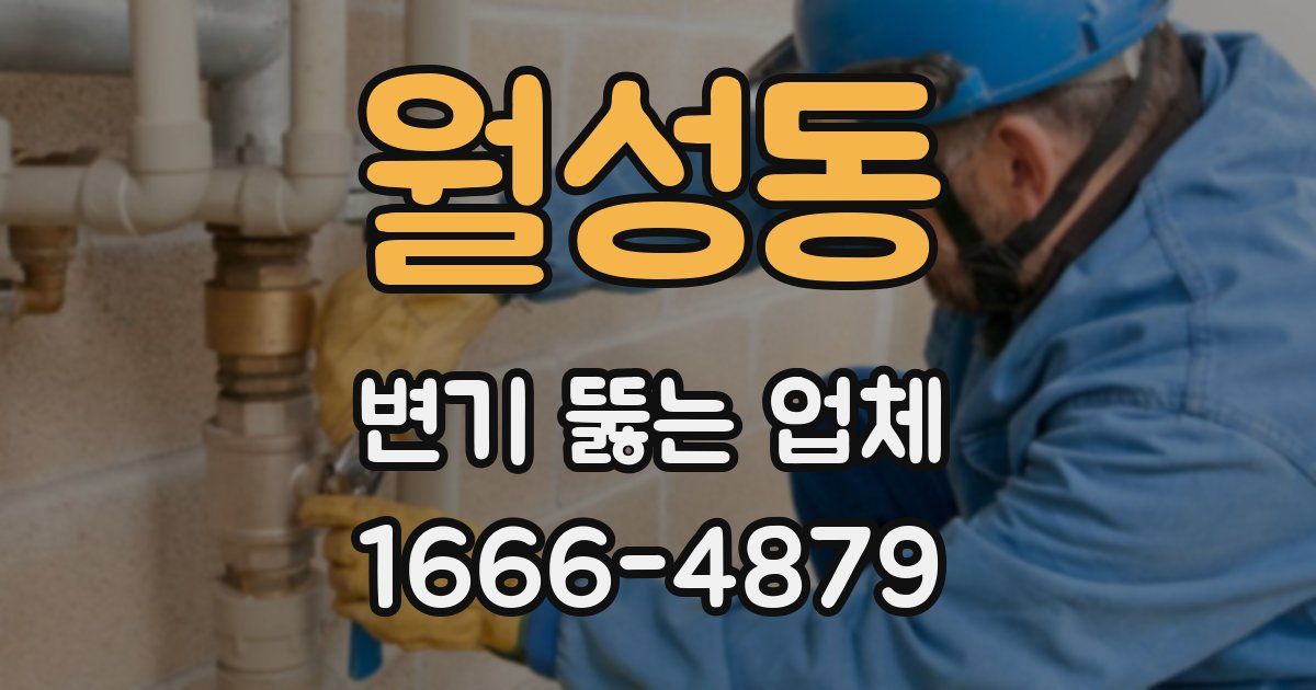 월성동 변기 뚫는 업체