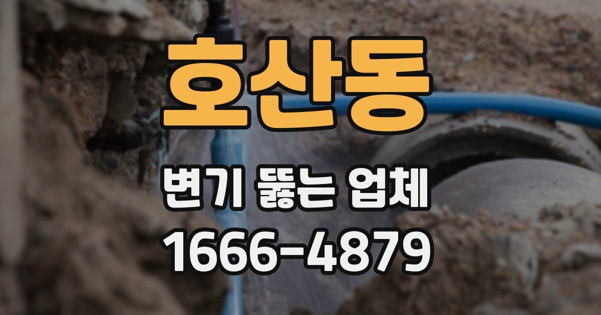 호산동 변기 뚫는 업체
