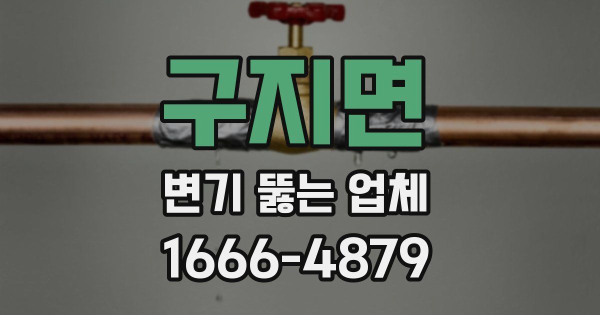 구지면 변기 뚫는 업체
