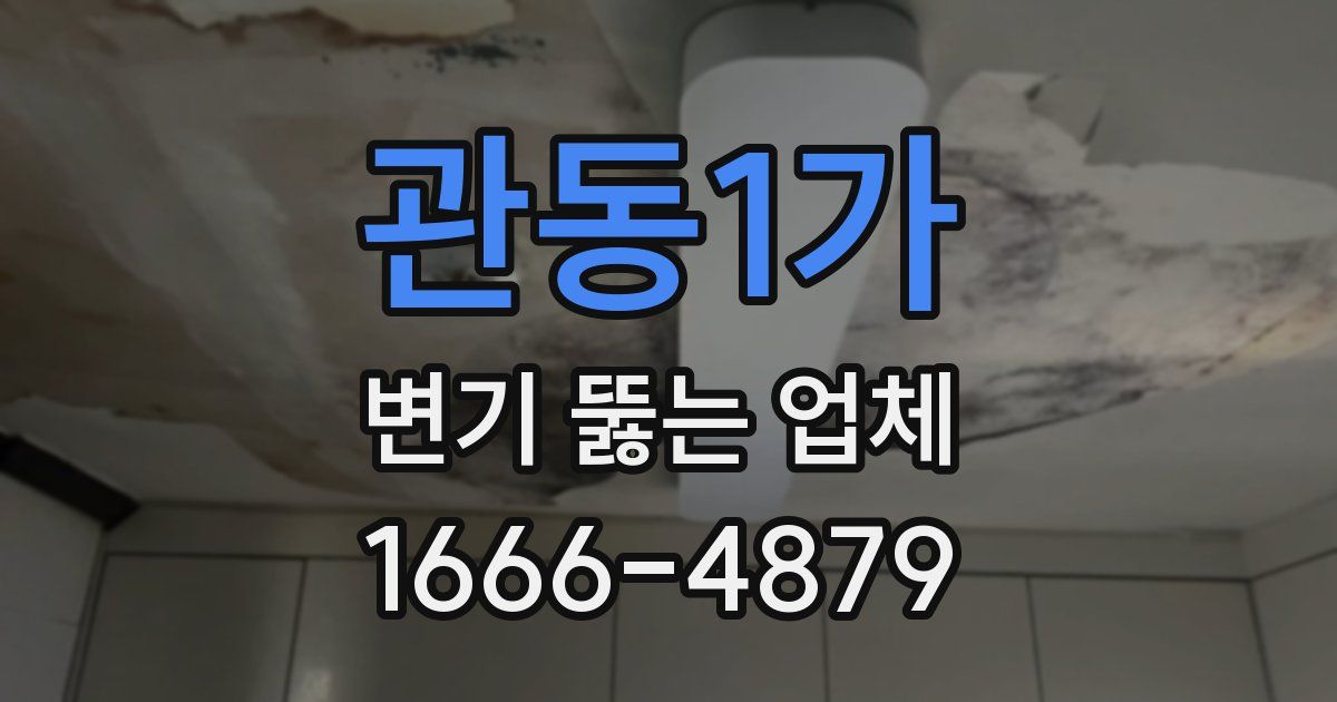 관동1가 변기 뚫는 업체