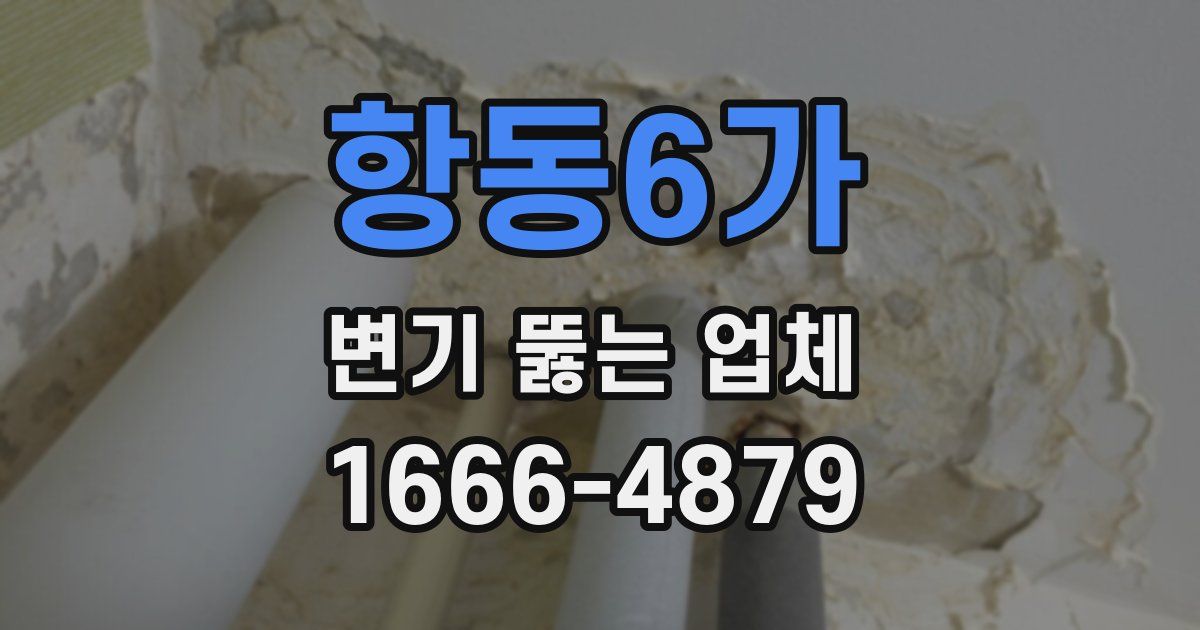 항동6가 변기 뚫는 업체