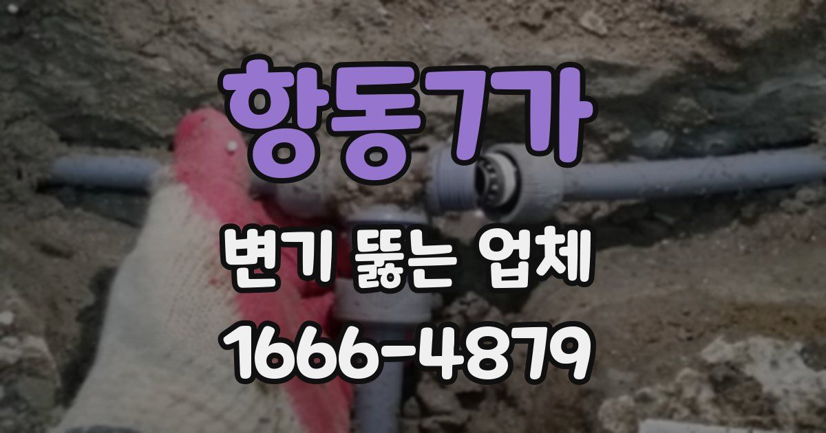 항동7가 변기 뚫는 업체