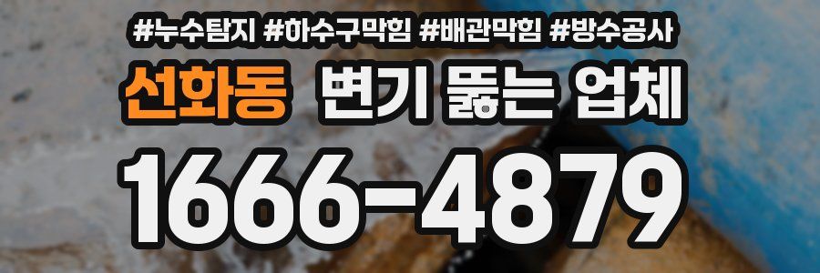 선화동 변기 뚫는 업체