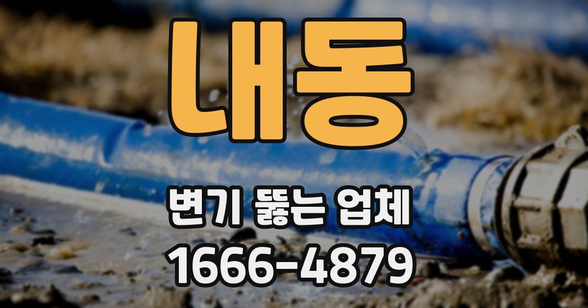 내동 변기 뚫는 업체
