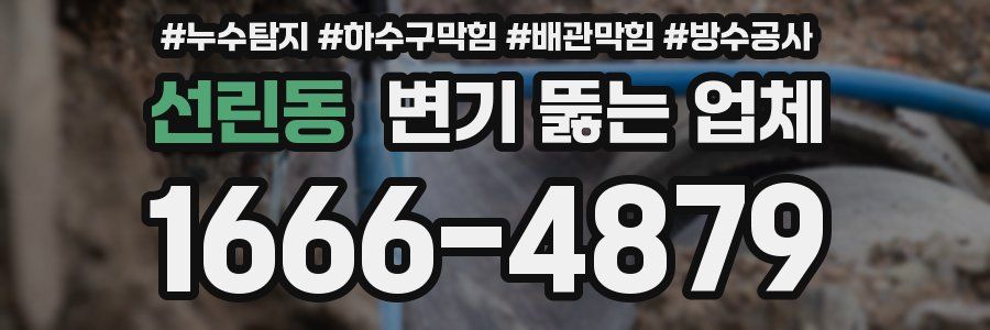 선린동 변기 뚫는 업체