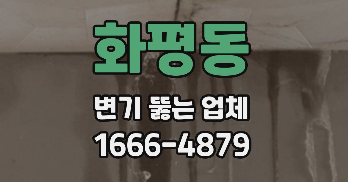 화평동 변기 뚫는 업체