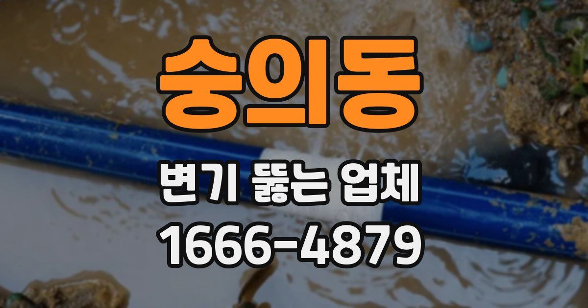 숭의동 변기 뚫는 업체