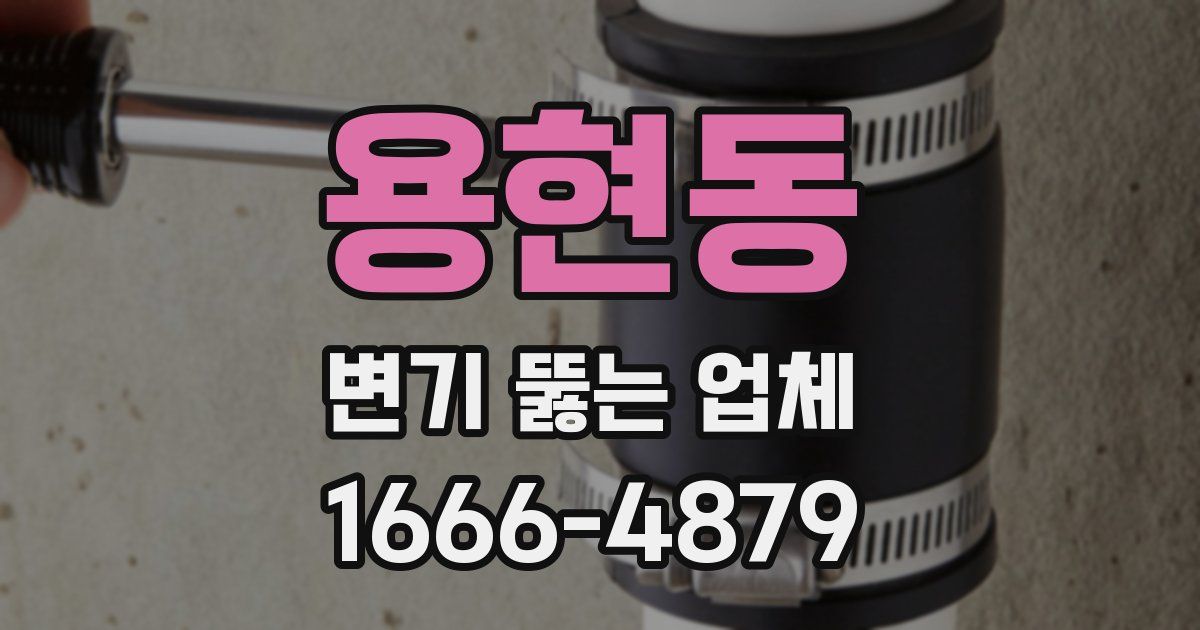 용현동 변기 뚫는 업체
