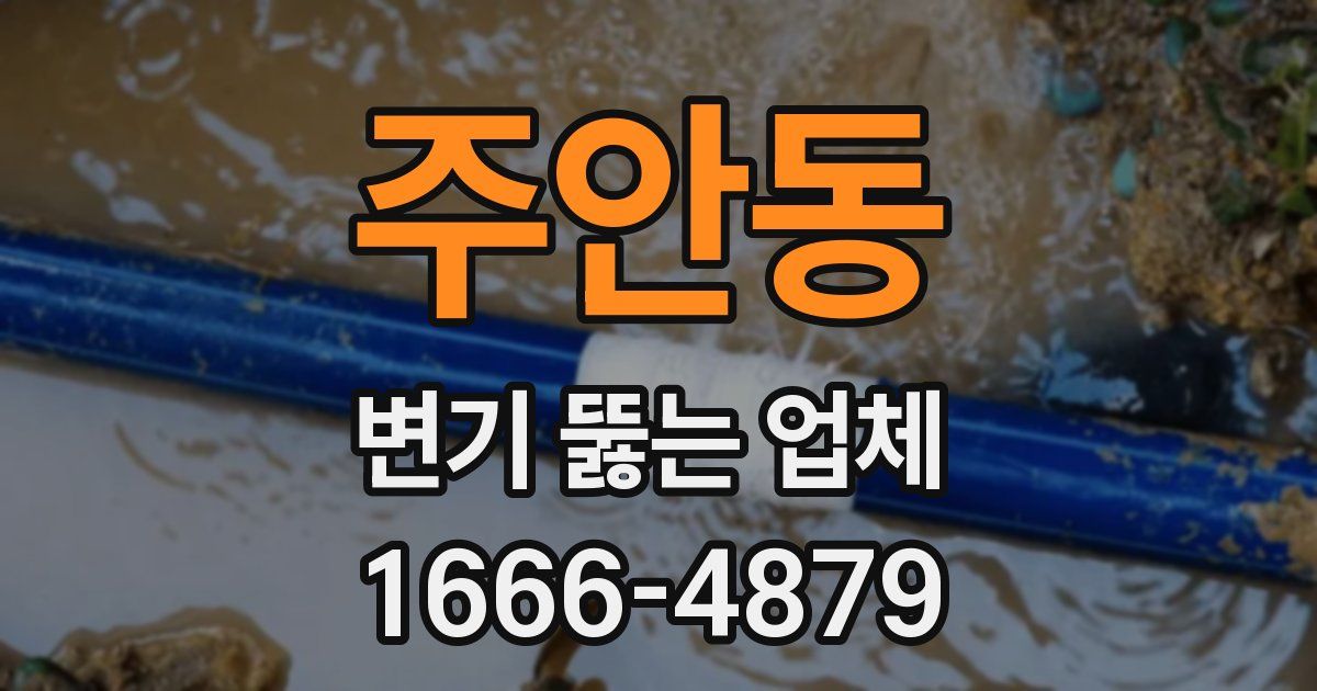 주안동 변기 뚫는 업체