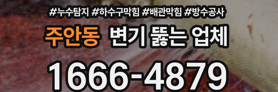 주안동 변기 뚫는 업체
