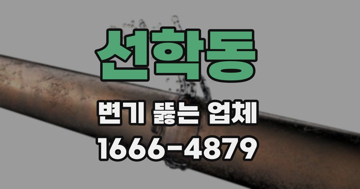선학동 변기 뚫는 업체