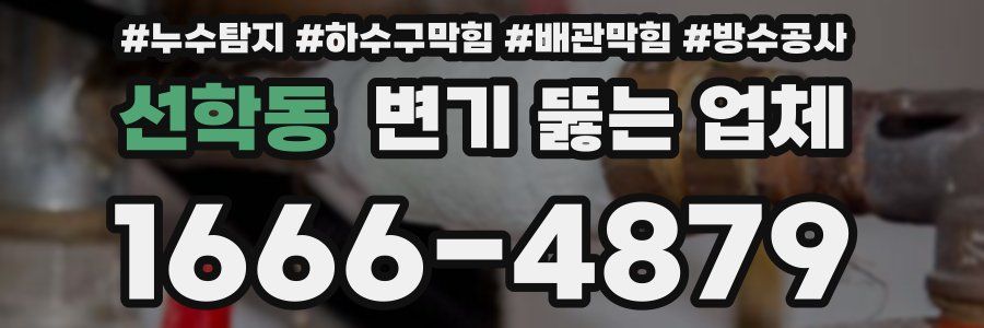 선학동 변기 뚫는 업체