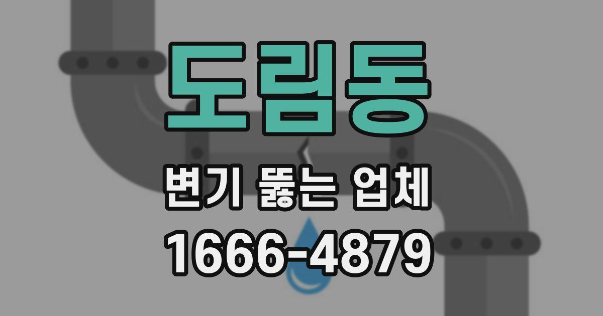 도림동 변기 뚫는 업체