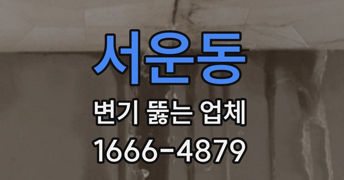 서운동 변기 뚫는 업체