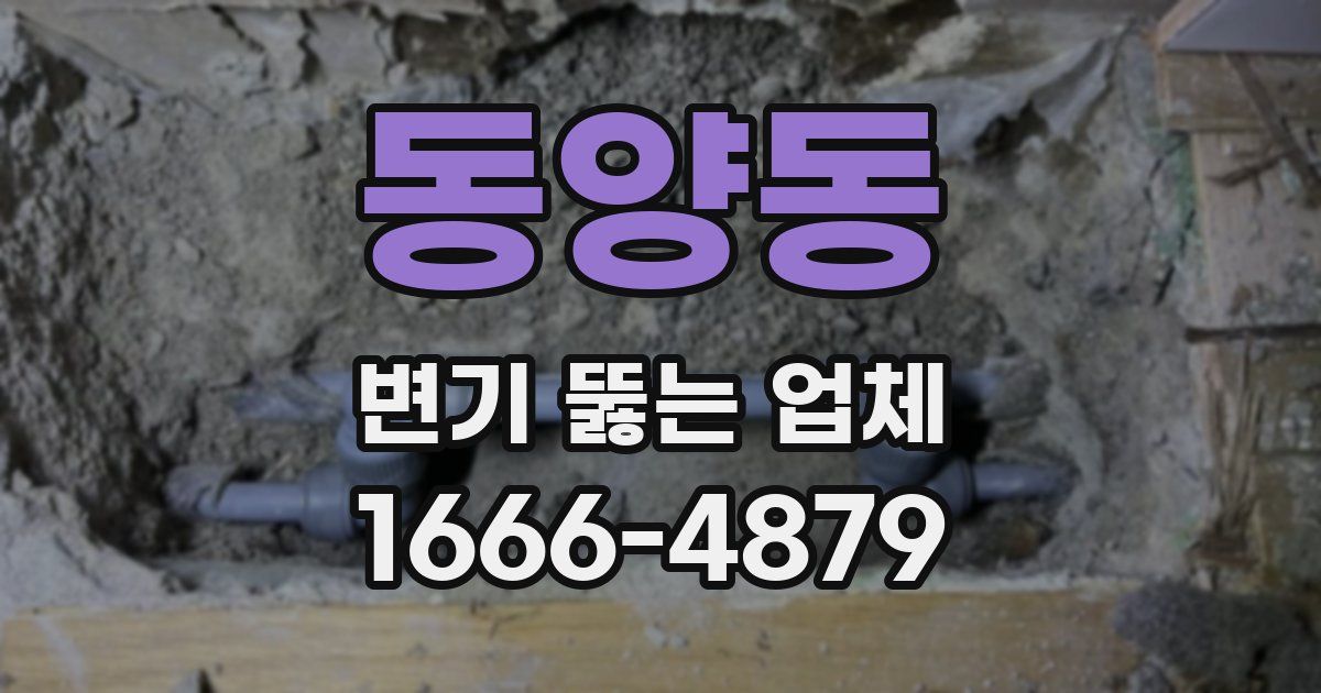 동양동 변기 뚫는 업체