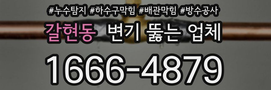 갈현동 변기 뚫는 업체