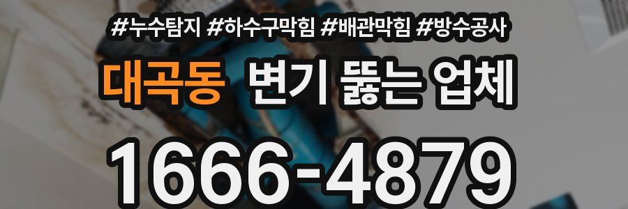 대곡동 변기 뚫는 업체