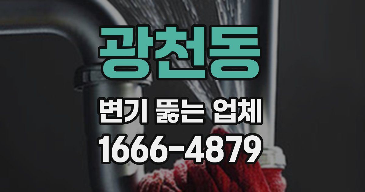 광천동 변기 뚫는 업체