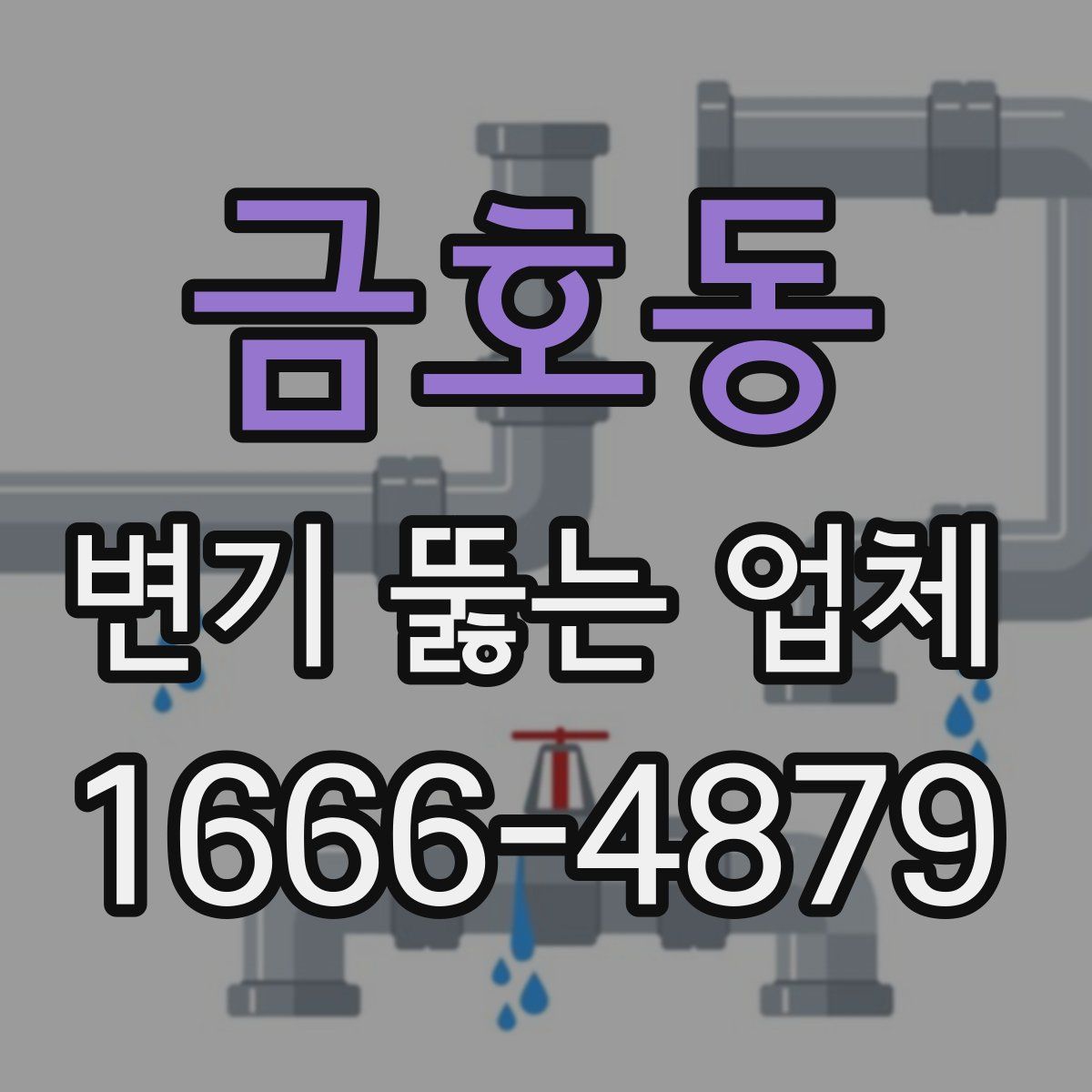 금호동 변기 뚫는 업체
