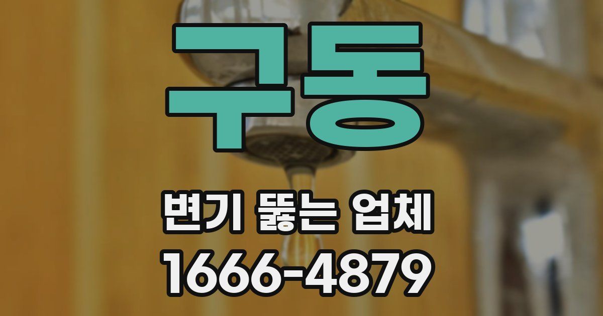 구동 변기 뚫는 업체
