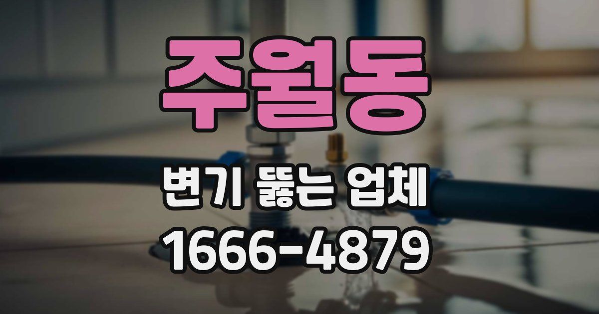 주월동 변기 뚫는 업체