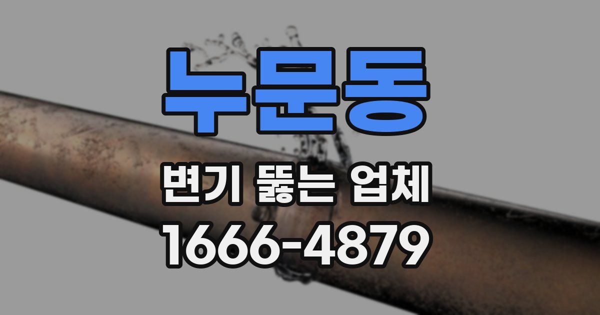 누문동 변기 뚫는 업체