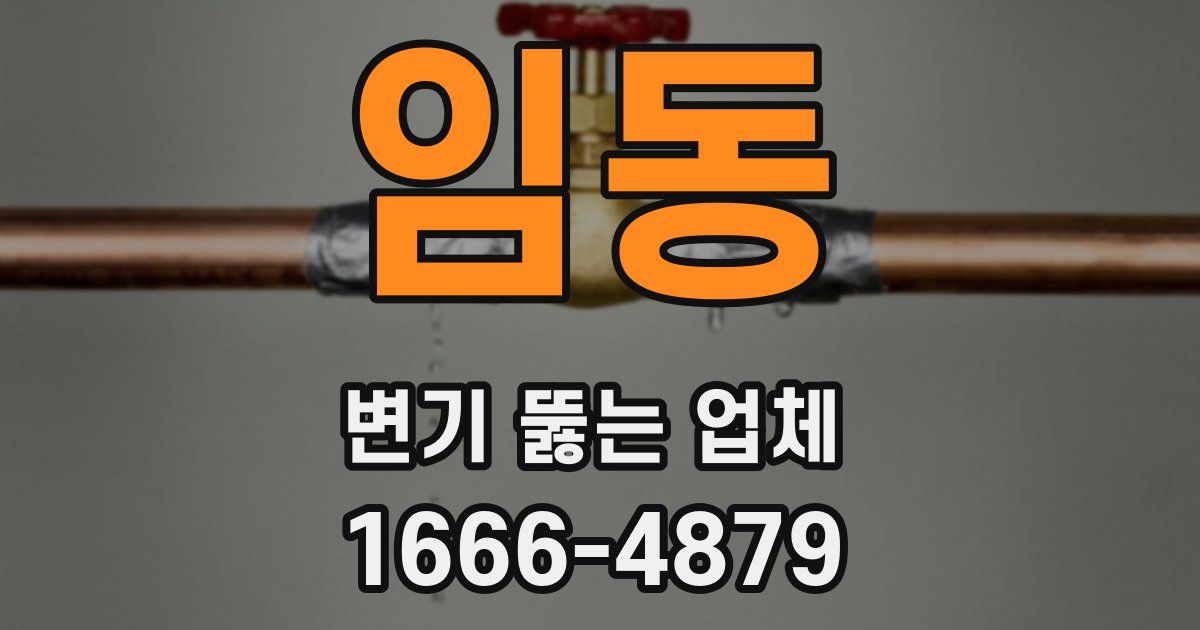 임동 변기 뚫는 업체