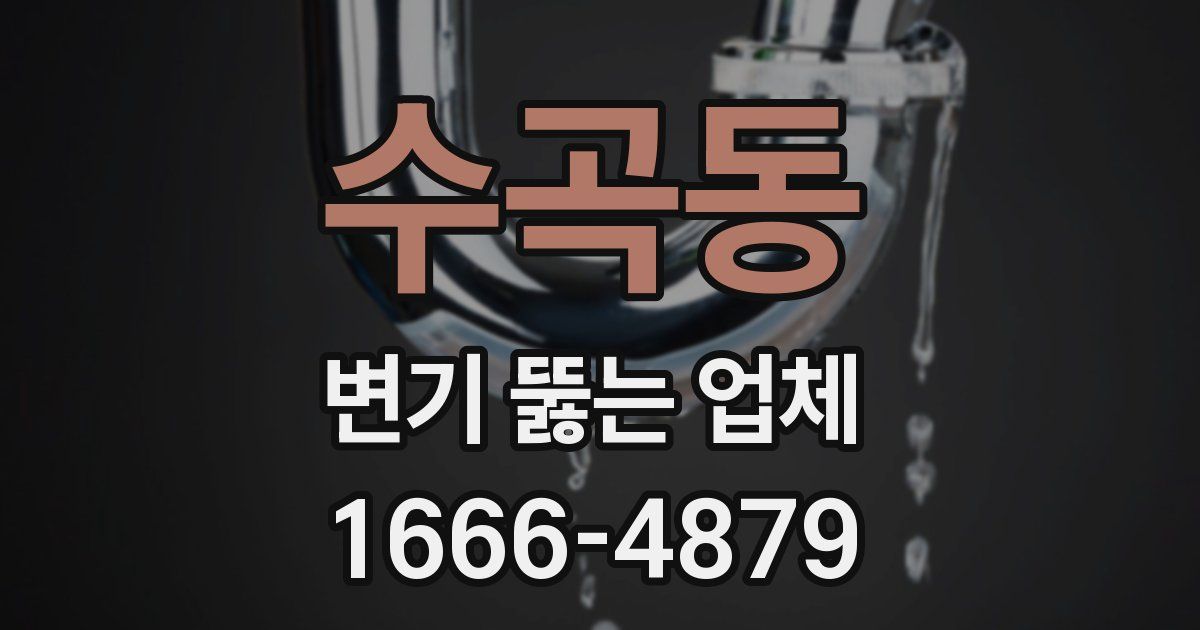 수곡동 변기 뚫는 업체