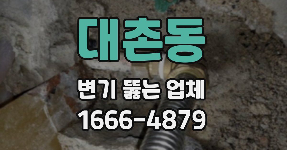 대촌동 변기 뚫는 업체