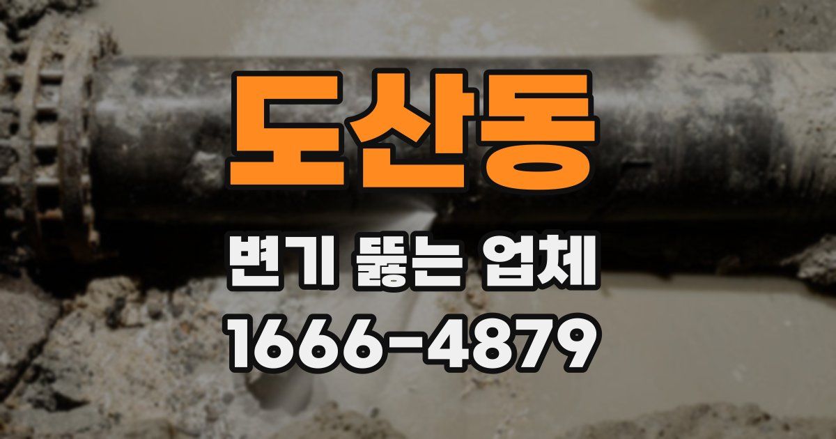 도산동 변기 뚫는 업체