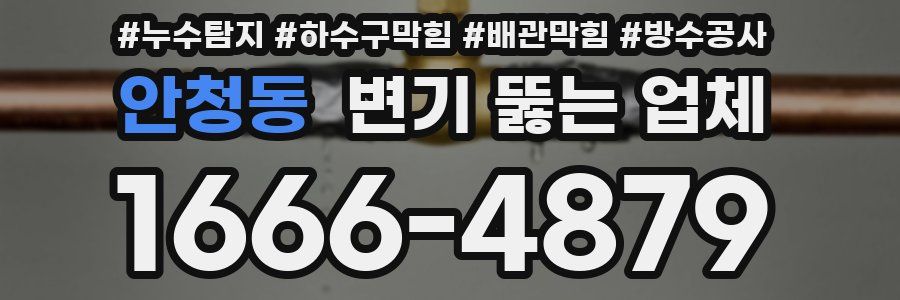 안청동 변기 뚫는 업체