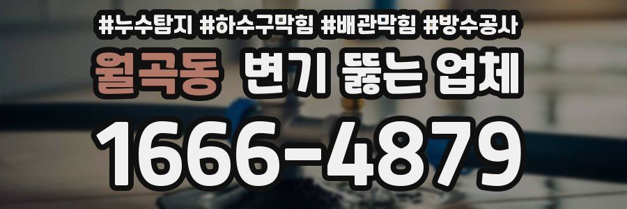 월곡동 변기 뚫는 업체