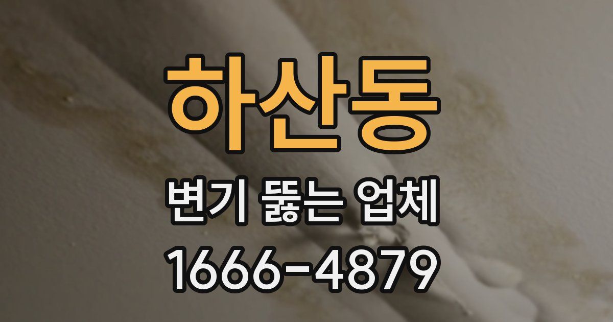 하산동 변기 뚫는 업체