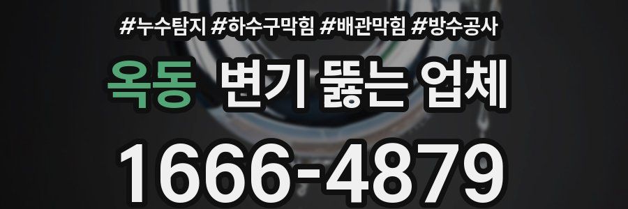 옥동 변기 뚫는 업체