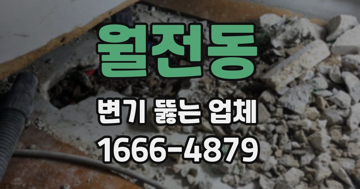 월전동 변기 뚫는 업체