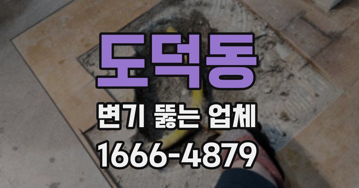 도덕동 변기 뚫는 업체