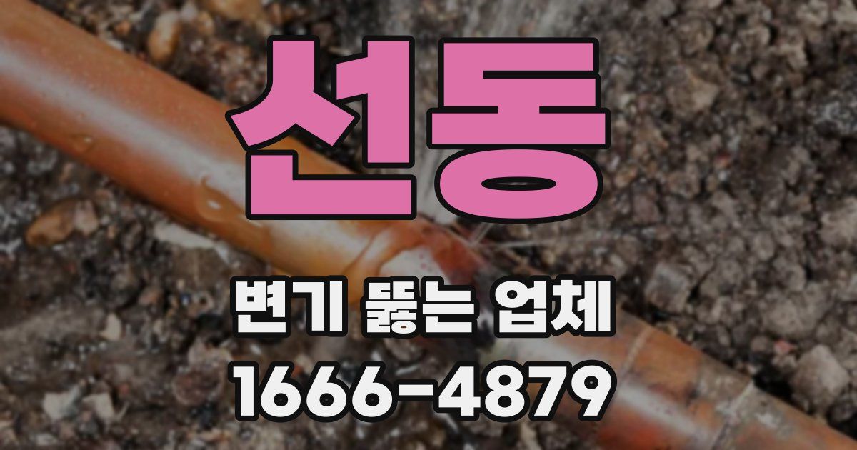 선동 변기 뚫는 업체