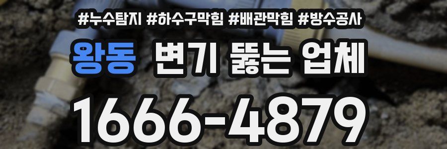 왕동 변기 뚫는 업체