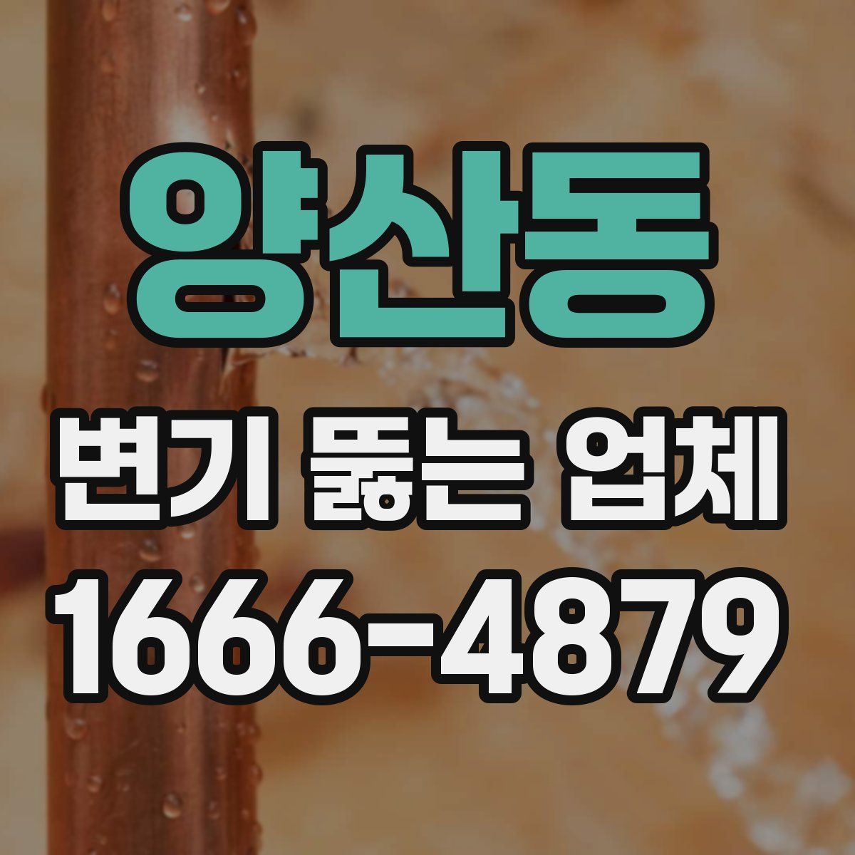 양산동 변기 뚫는 업체