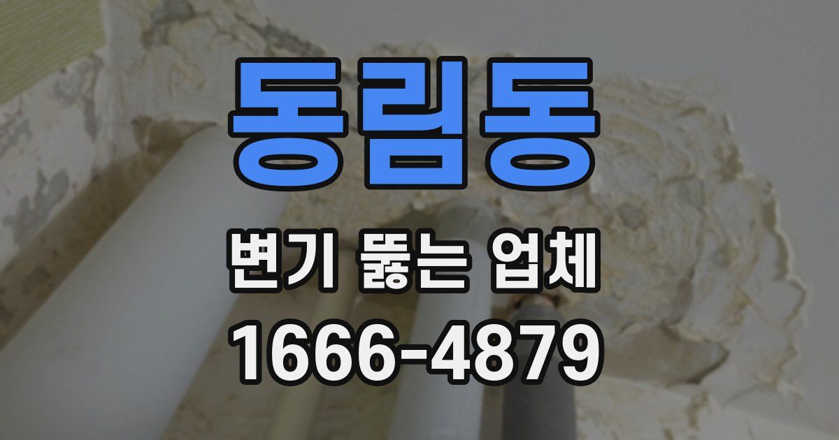 동림동 변기 뚫는 업체