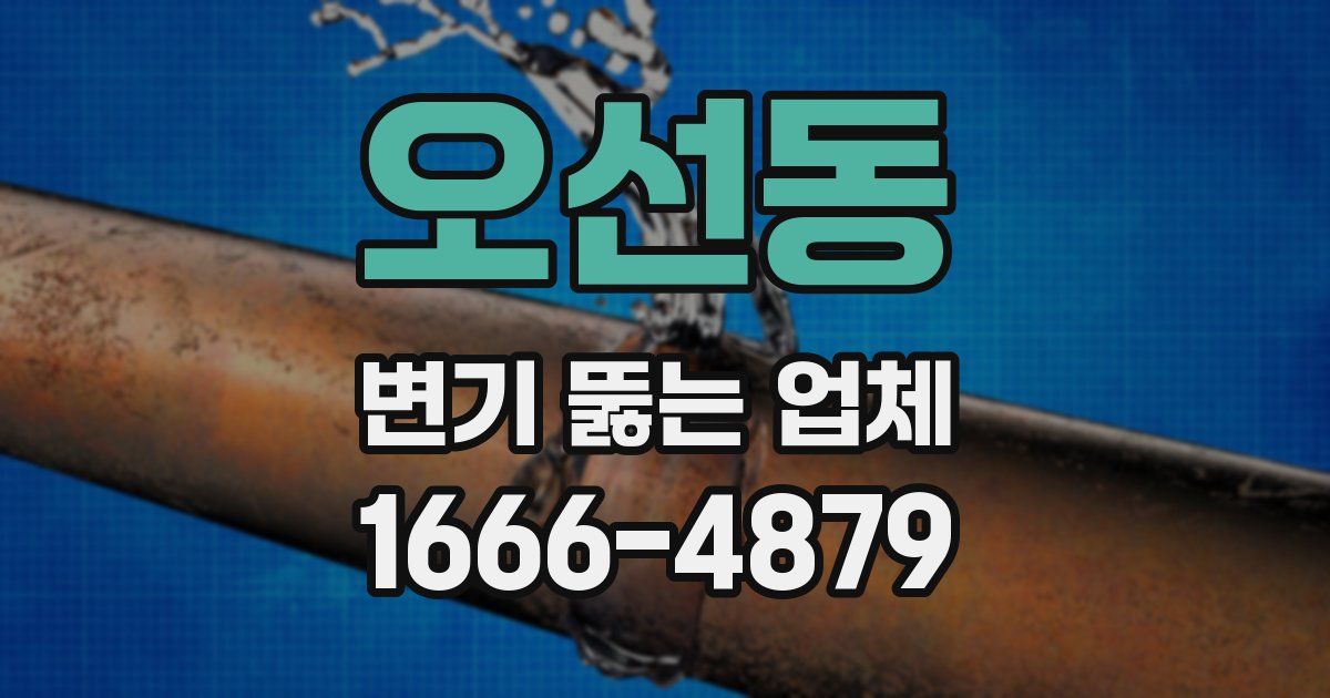 오선동 변기 뚫는 업체