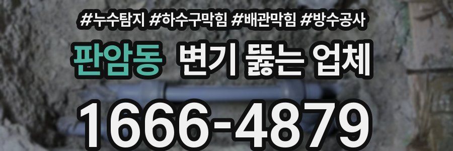 판암동 변기 뚫는 업체